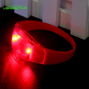 <span class=keywords><strong>Gran</strong></span> concierto de Led de moda logotipo personalizado Led parpadeante pulsera para fiesta - Product Image 3
