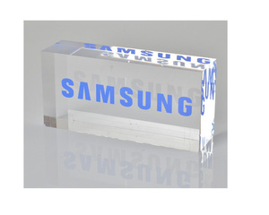 Rõ ràng <span class=keywords><strong>Acrylic</strong></span> hiển thị in khắc logo khối Pop hiển thị - Product Image 2