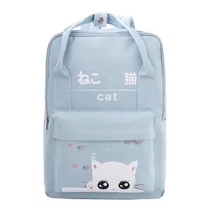 Meisje Canvas Stijl Japanse Schooltas Student, Casual Hight School Student Tas Stijl Jongen, zachte Stof Nieuwe Student Rugzak