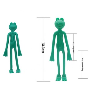 2 Pièces Décoratif en plastique souple Pliable Réutilisable de forme animale grenouille flamant mante singe lézard plante cravate support - Product Image 1