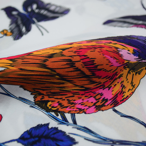 Skygen 100% coton biologique plaine armure souple personnalisée fleur oiseau <span class=keywords><strong>papillon</strong></span> imprimé tapisserie d'ameublement tissu - Product Image 5