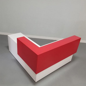 Mostrador de recepción de Hotel con forma de L, Mostrador de cajero, moderno, blanco - Product Image 4
