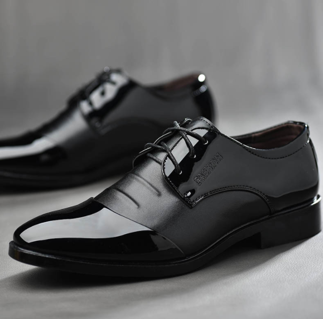 Wholesale Cheap Plus Size PU Leather Official Shoes for Men 48size