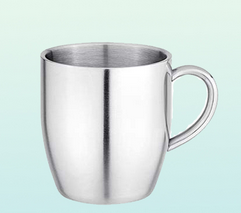 Mini en acier inoxydable café mug isotherme 2015 tasse en métal avec poignée - Product Image 3