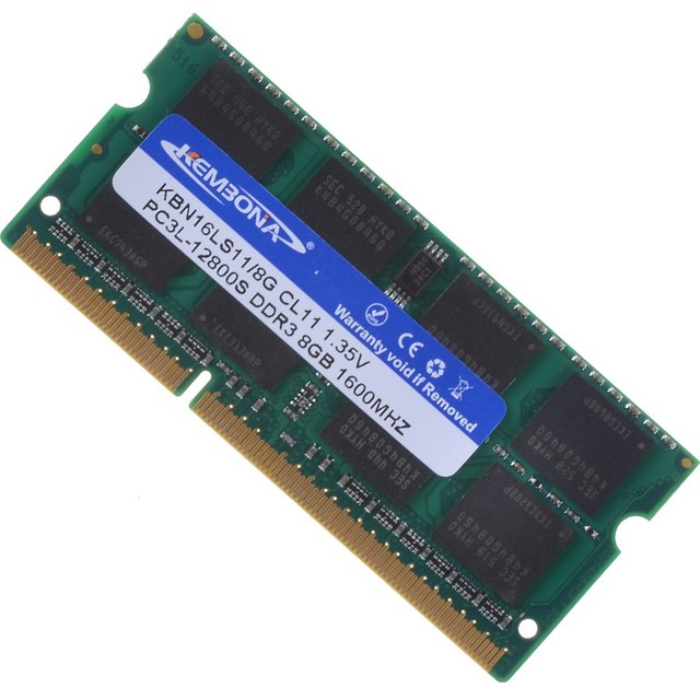 1.35V Ram 8GB DDR3L  (PC3-12800) CL11 SO-DIMM Laptop Memory