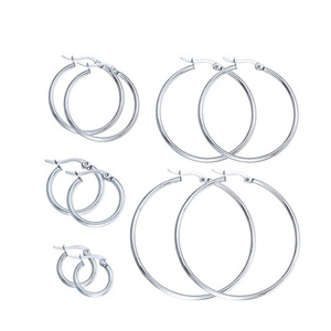 특별 925 도매 서클 후프 귀걸이 - Product Image 1