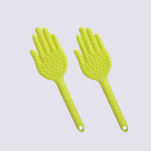 Meridian Shot body Health Beat Board Pad Palm palmada Forma de <span class=keywords><strong>la</strong></span> mano palmada Masaje de silicona Palillo para golpear - Product Image 3
