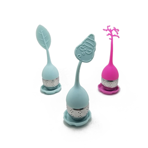 Nouveauté Noël Père Noël En Acier Inoxydable Infuseur à Thé En Silicone - Product Image 2