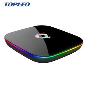 Topleo Android 8.1 2gb 16gb Allwinner H6 firmware update Q plus tv box android smart tv set top box