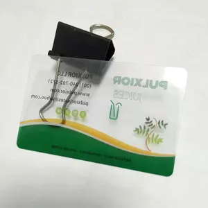 Custom druck hologramm pvc id transparent foto karte