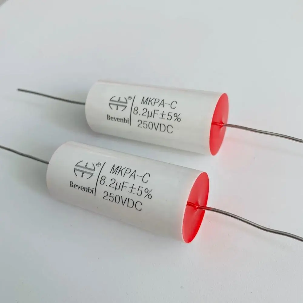 8.2uf 20v Lot of 4 Sealed Tantalum Capacitor Axial Lead