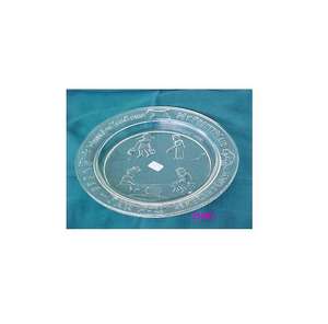 Assiettes de service en verre antique de forme ronde pour la cuisine et le restaurant à la maison - Product Image 6