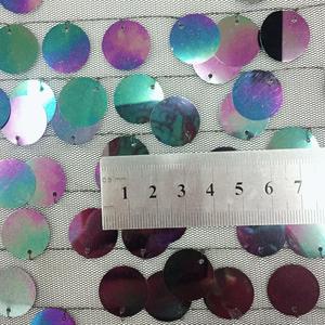 <strong>Mesh</strong> Dot Pattern Gold Fish Scale <strong>Sequin</strong> Fabric on <strong>Mesh</strong> - Product Image 6