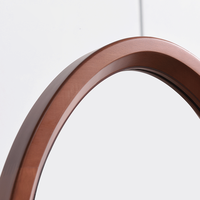 Oval Full Length Mirror Wood Frame Floor Standing with Coat Rack Hanger Nordic Japanese Style for Bedroom Entryway Wholesale