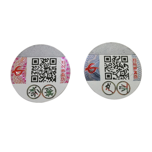 Bao Bì Sản Phẩm Bao Bì Nhãn Dán Logo Tùy Chỉnh Nhãn Dán Mã Vạch Dính Scratch Off Mã Qr Vinyl An Ninh In Chai Rượu Vang - Product Image 2