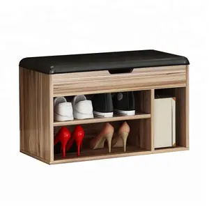 Bancada moderno com almofada, sapato de madeira moderno para sala de estar, gabinete com almofada, venda quente, 2023