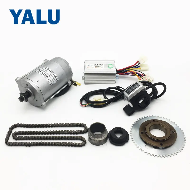 MY7618 36V 500W Sensored Sepeda Motor Kit Go Karts Mobilitas Skuter Drive DIY Ebike Kit Konversi dengan 25 Jam Rantai