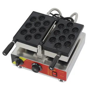 Mini waffle maker eléctrico/nogal/pastel/máquina de hacer pastel hornear máquina
