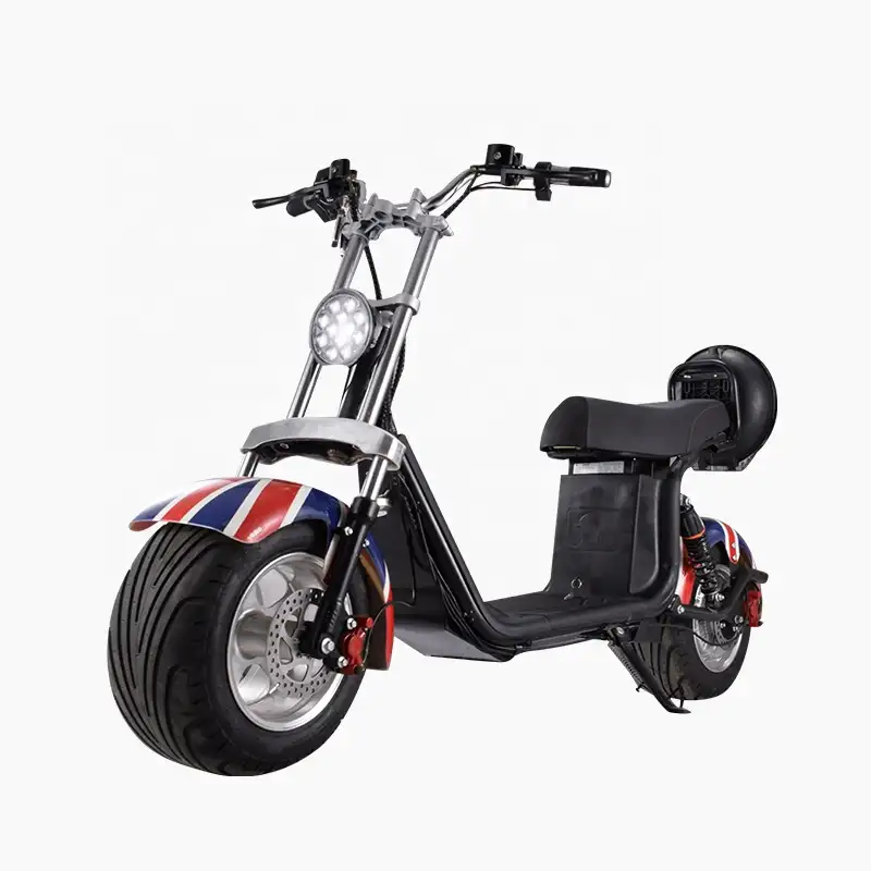 Новый бесщеточный Электрический скутер Citycoco для взрослых с широким колесом, 60 в, 2 колеса с толстыми шинами в стиле ретро