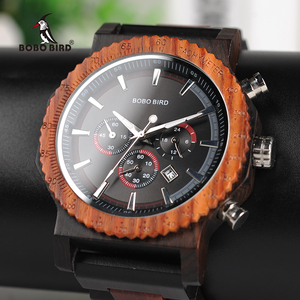 <span class=keywords><strong>Orologio</strong></span> in <span class=keywords><strong>Legno</strong></span> Classico di Edizione Limitata con Movimento al Quarzo e Data Automatica - Product Image 5