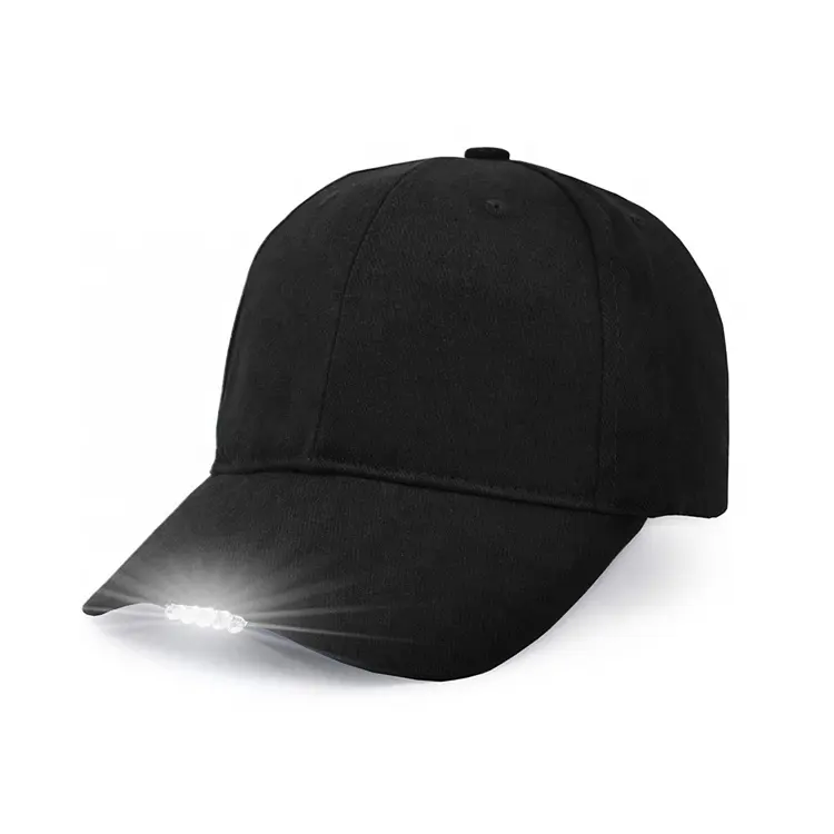 قبعة بيسبول مع المدمج في مصباح ليد