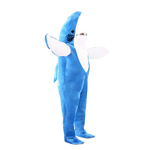 Fantasia de Mascote de Tubarão de Pelúcia Personalizada com Impressão de Logotipo, Fantasia Engraçada de Tubarão - Product Image 4