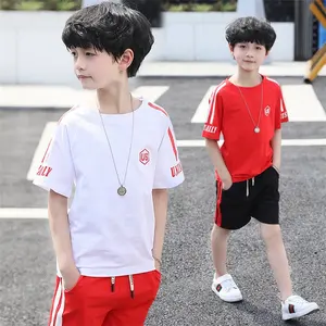 korean style new 10 years old chidren quality casual wear suit boys clothes set
