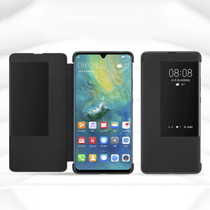 Slim Auto Sleep Wake Cuoio di Vibrazione Smart View Window Copertura Della Cassa Del Telefono Per <span class=keywords><strong>Huawei</strong></span> Compagno di <span class=keywords><strong>20</strong></span> X Caso - Product Image 2