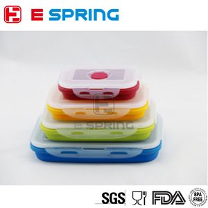 Coloré Isolé Conteneurs De Stockage des Aliments Avec Couvercle En Silicone <span class=keywords><strong>Pliable</strong></span> Hermétique - Product Image 6