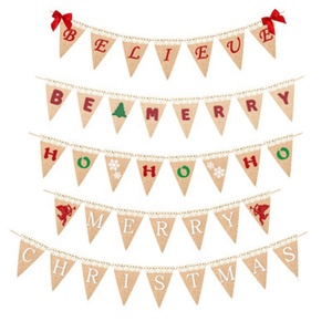 Joyeux Noël Nouvel An Bannière Croire Suspendus Bannière Drapeaux D'école à la Maison Fête Décoration Bannière - Product Image 1
