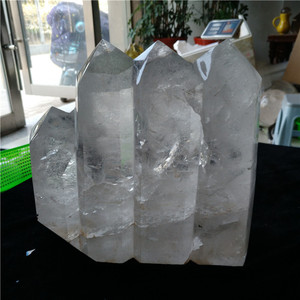 Varitas de montaña de cristal de cuarzo transparente natural <span class=keywords><strong>Torres</strong></span> de varitas conectadas Brother - Product Image 4