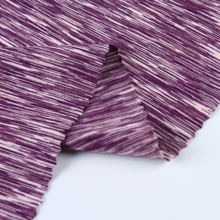 Изготовленная на заказ мягкая Орхидея Роскошная эластичная ткань спандекс полиэстер космическая окрашивающая трикотажная ткань