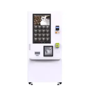 Máquina Expendedora de café de hielo totalmente automática, máquina expendedora de café con máquina de hielo