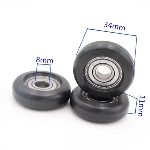 Nylon Pulley Wheels With Bearings Nylon Pulley Wheels With Bearings 608Z Plastic Rollers Sliding Door Roller Wheels