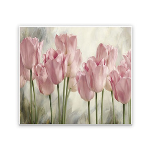 Arte hecho a mano para decoración de sala de estar, <span class=keywords><strong>realismo</strong></span>, pintura al óleo de flores, 100% - Product Image 1