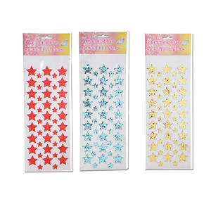Promocional precio más bajo decoración de <span class=keywords><strong>la</strong></span> pared de material de EVA de forma de <span class=keywords><strong>estrella</strong></span> etiqueta engomada en stock - Product Image 1