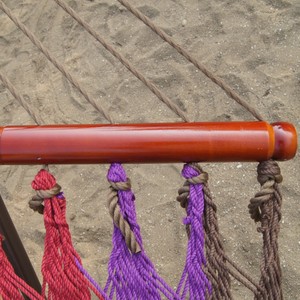 Patio extérieur hamac tissé à la main hamac en maille corde lit hamac à double balançoire pour cour de plage - Product Image 5