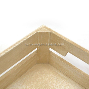 Lot de 3 petites caisses à légumes en bois vintage décoratives avec poignées - Product Image 5