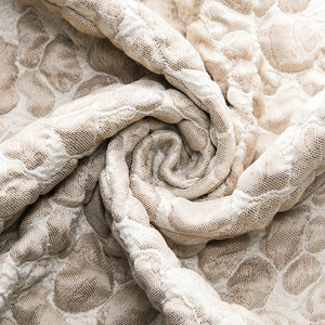 Nuevo diseño de tejido jacquard 3D efecto piedra patrón 100% de tapicería de poliéster tela de la cortina para sofá - Product Image 2