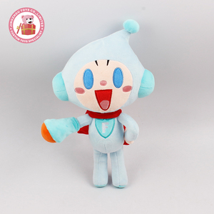 Personnalisé Farcies Peluche Bleu Clair Enfants En Peluche de Bande Dessinée <span class=keywords><strong>Robot</strong></span> Avec Écharpe - Product Image 1