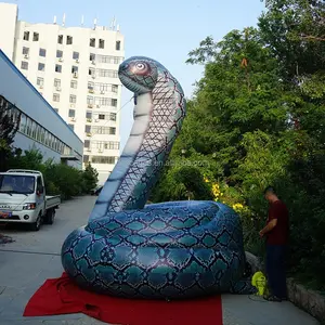 10ft alto publicidad inflable gigante serpiente animales con sopladores de aire