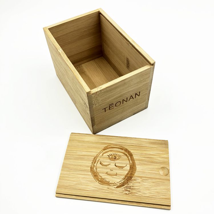 Изготовленный на заказ логотип подарочная упаковка бамбука Деревянная чайная коробка с крышкой скольжения