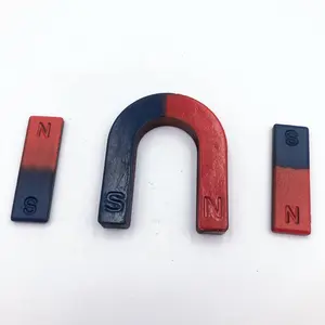 U Bentuk Magnet Horseshoe Permanen Pendidikan Ferrite Magnet