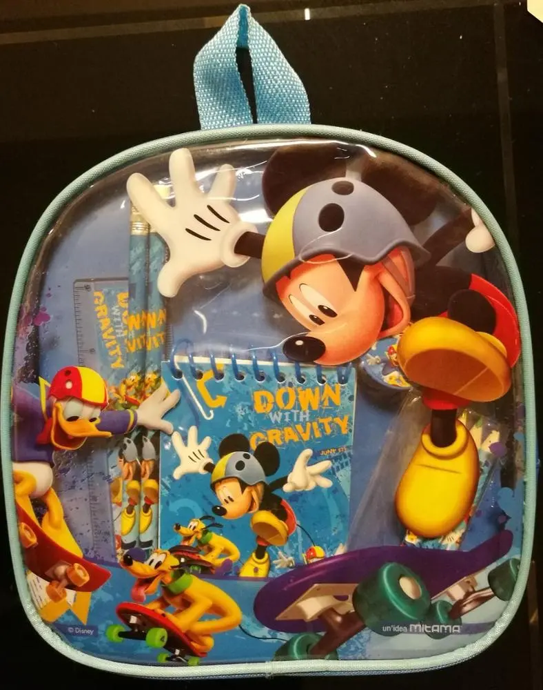 kids Promotion cartoon pvc backpack back to school stationery set