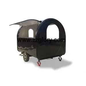 Manufacture Customized Fast Food Trailer/ Modern Design Ice Cream Push Antique Food Cart