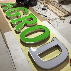 304 de acero inoxidable de Gran Carta de led iluminado carta señal led 3d patrón logo signo - Product Image 2