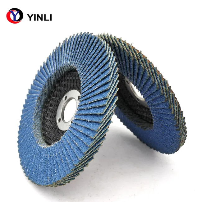 4 1/2 ''* 7/8'' Grit 60 Schurende Flap Disc Glasvezel Flap Disc