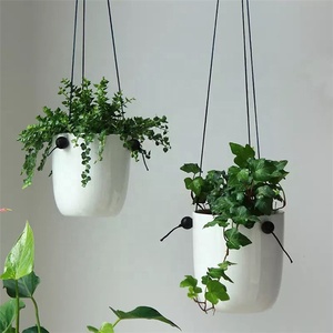 Elegancia bien decoración del jardín colgante de cerámica plantador/pote de flor para balcón - Product Image 5