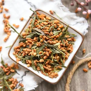 Thé japonais en sachet Genmaicha <span class=keywords><strong>Sencha</strong></span> avec riz brun torréfié et poudre de matcha - Product Image 3