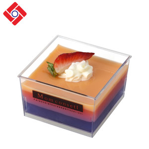 A medida cuadrado al por mayor de plástico desechables de plástico Mini jalea de comer <span class=keywords><strong>el</strong></span> postre tazas - Product Image 5